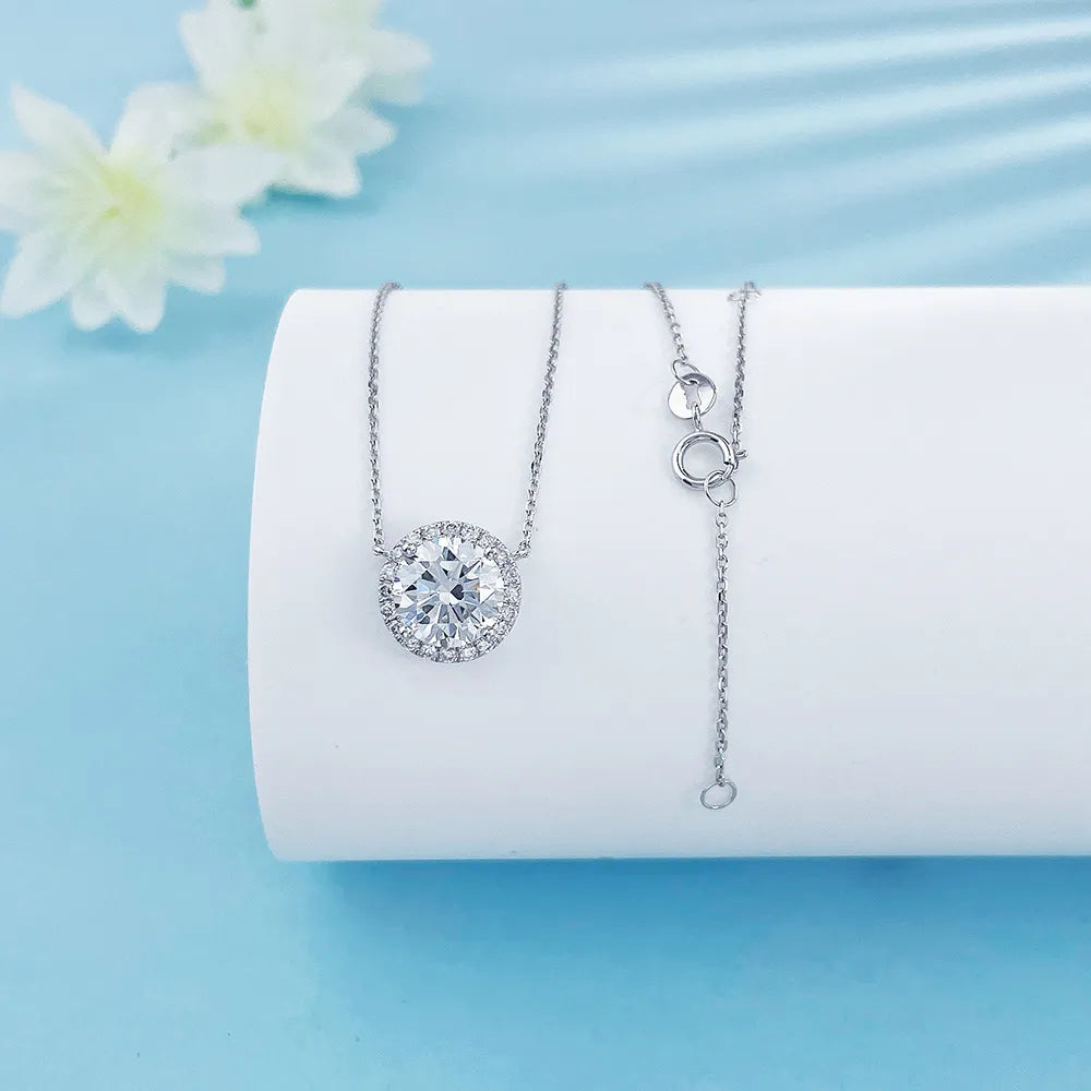 1.01 ct Round-Cut Lab-Grown Diamond Necklace in PT950 Platinum – APYN0009-PT