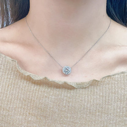 1.01 ct Round-Cut Lab-Grown Diamond Necklace in PT950 Platinum – APYN0009-PT