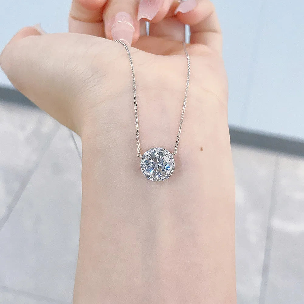 1.01 ct Round-Cut Lab-Grown Diamond Necklace in PT950 Platinum – APYN0009-PT