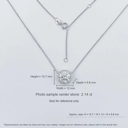 1.01 ct Round-Cut Lab-Grown Diamond Necklace in PT950 Platinum – APYN0009-PT