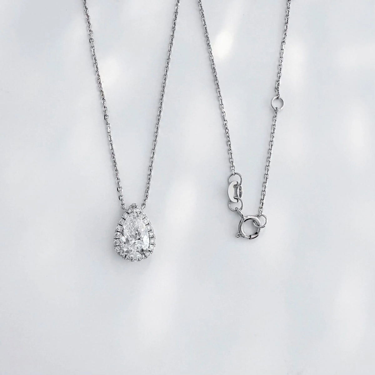 1.02 ct Celestial Pear-Cut Lab-Grown Diamond Necklace in PT950 Platinum