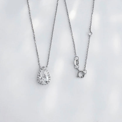 1.02 ct Celestial Pear-Cut Lab-Grown Diamond Necklace in PT950 Platinum
