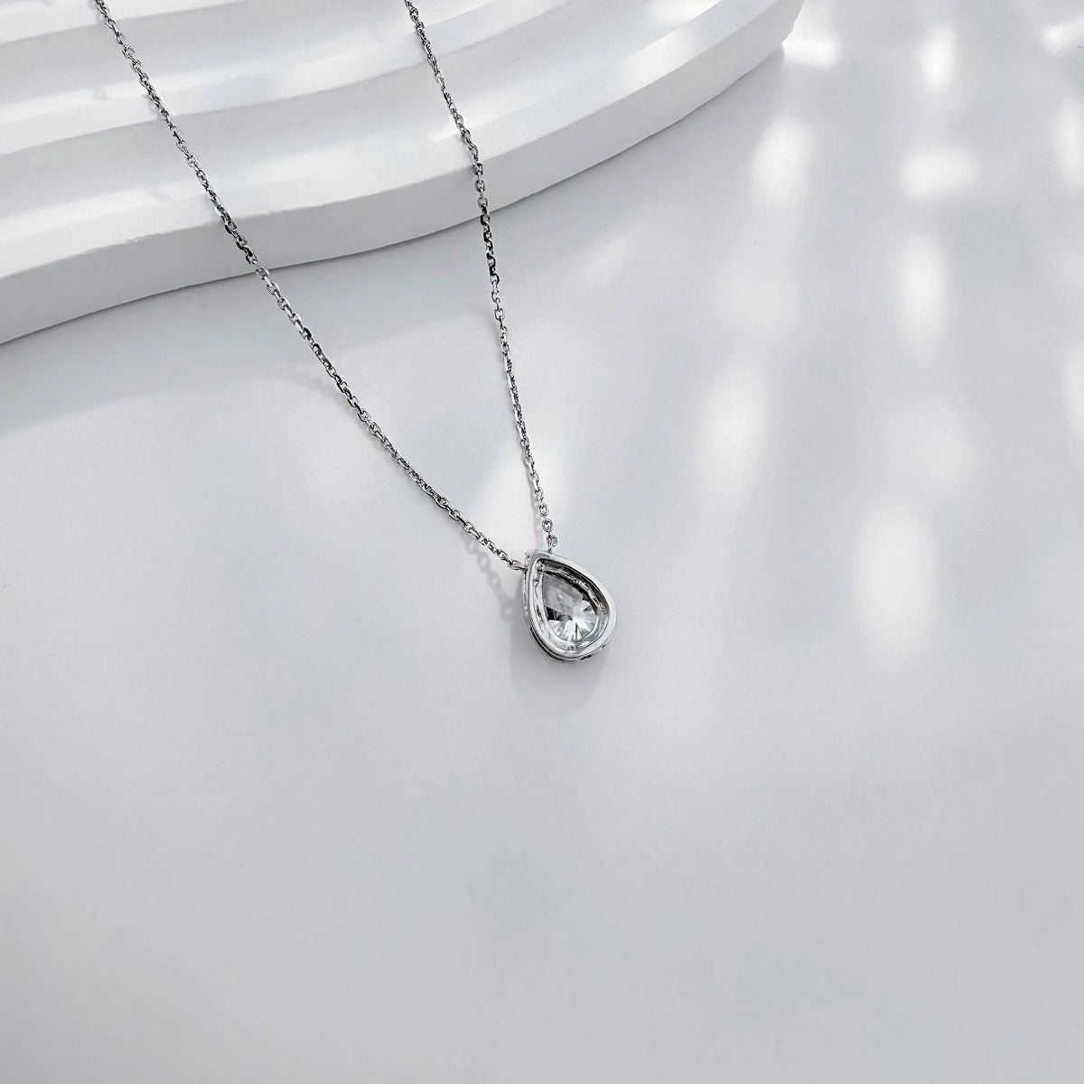 1.02 ct Celestial Pear-Cut Lab-Grown Diamond Necklace in PT950 Platinum