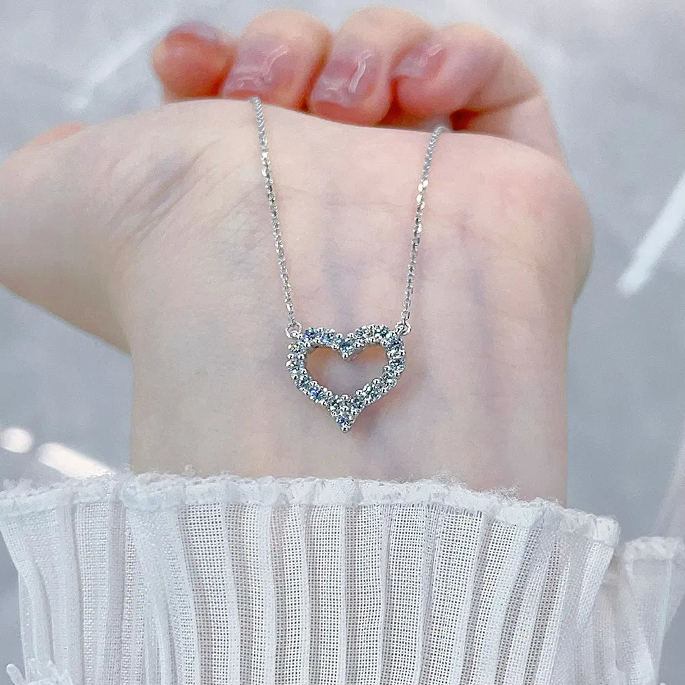 0.54 ctw Celestial Round-Cut Lab-Grown Diamond Necklace in PT950 Platinum