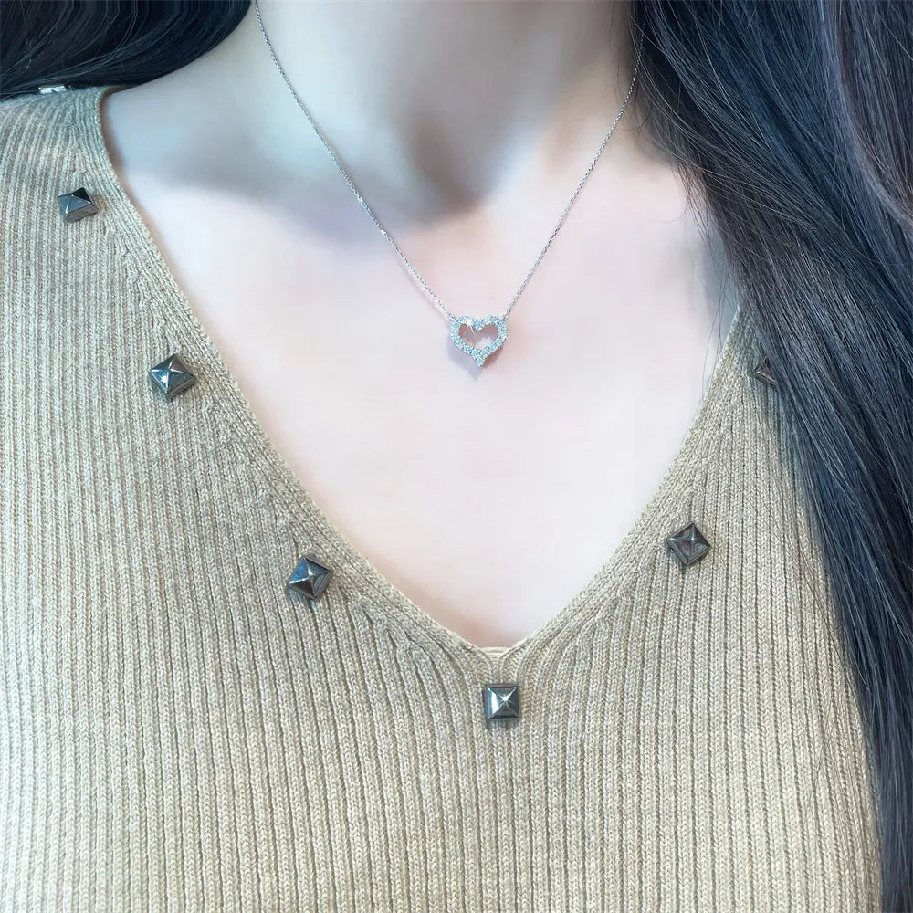 0.54 ctw Celestial Round-Cut Lab-Grown Diamond Necklace in PT950 Platinum