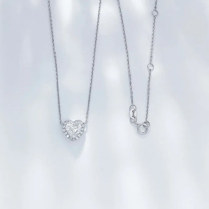 1.02 ct Celestial Three-Prong Heart-Cut Lab-Grown Diamond Necklace in PT950 Platinum