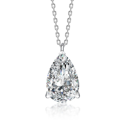 3.01 ct Minimalist Adjustable Pear-Cut Lab-Grown Diamond Necklace in PT950 Platinum – APYN0029-PT