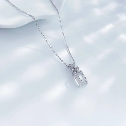 3.07 ct Adjustable Emerald-Cut Lab-Grown Diamond Necklace in PT950 Platinum – APYN0030-PT