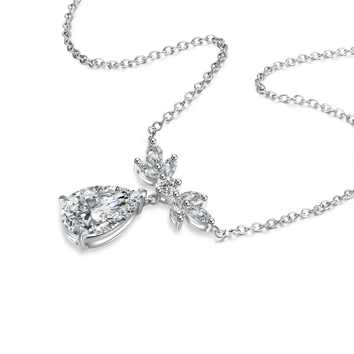 3.09 ct Pear-Cut Lab-Grown Diamond Necklace in PT950 Platinum – APYN0031-PT