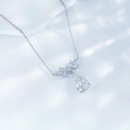 3.09 ct Pear-Cut Lab-Grown Diamond Necklace in PT950 Platinum – APYN0031-PT