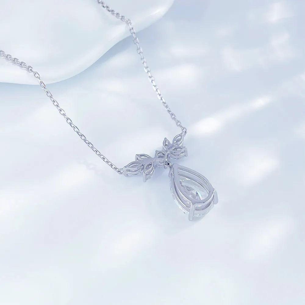 3.09 ct Pear-Cut Lab-Grown Diamond Necklace in PT950 Platinum – APYN0031-PT