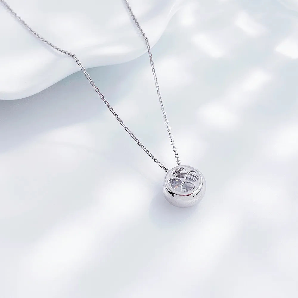 0.31 ct Minimalist Adjustable Round-Cut Lab-Grown Diamond Necklace in PT950 Platinum – APYN0041-PT
