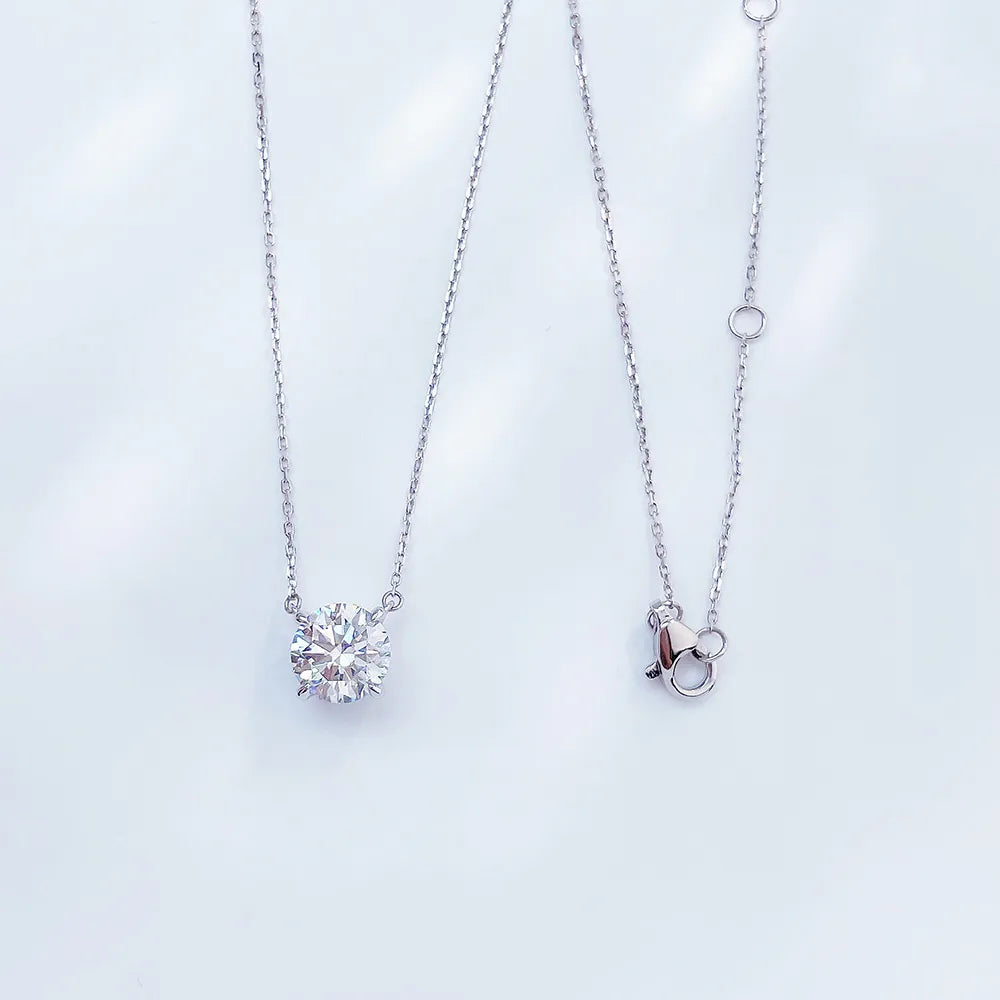 1.51 ct Celestial Adjustable Round-Cut Lab-Grown Diamond Necklace in PT950 Platinum – APYN0042-PT