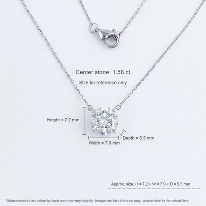 1.51 ct Celestial Adjustable Round-Cut Lab-Grown Diamond Necklace in PT950 Platinum – APYN0042-PT