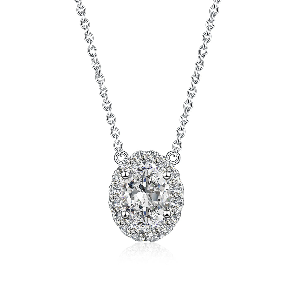 1.12 ct Celestial Oval-Cut Lab-Grown Diamond Necklace in PT950 Platinum