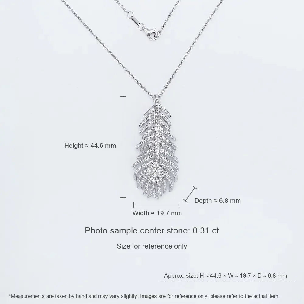 0.57 ct Round-Cut Lab-Grown Diamond Necklace in PT950 Platinum – APYN0062-PT