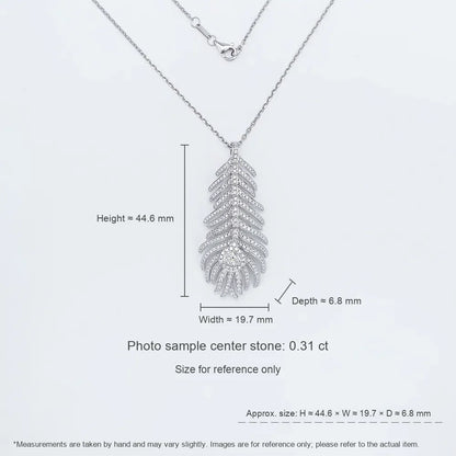 0.57 ct Round-Cut Lab-Grown Diamond Necklace in PT950 Platinum – APYN0062-PT