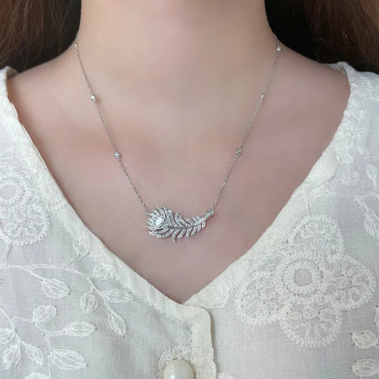 0.16 ct Statement Round-Cut Lab-Grown Diamond Necklace in PT950 Platinum