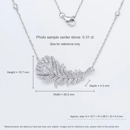 0.16 ct Statement Round-Cut Lab-Grown Diamond Necklace in PT950 Platinum