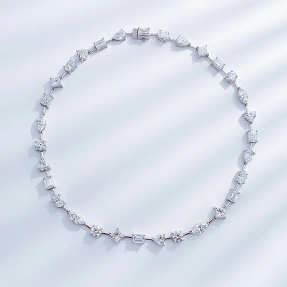 Statement Mixed-Cut Lab-Grown Diamond Necklace in PT950 Platinum
