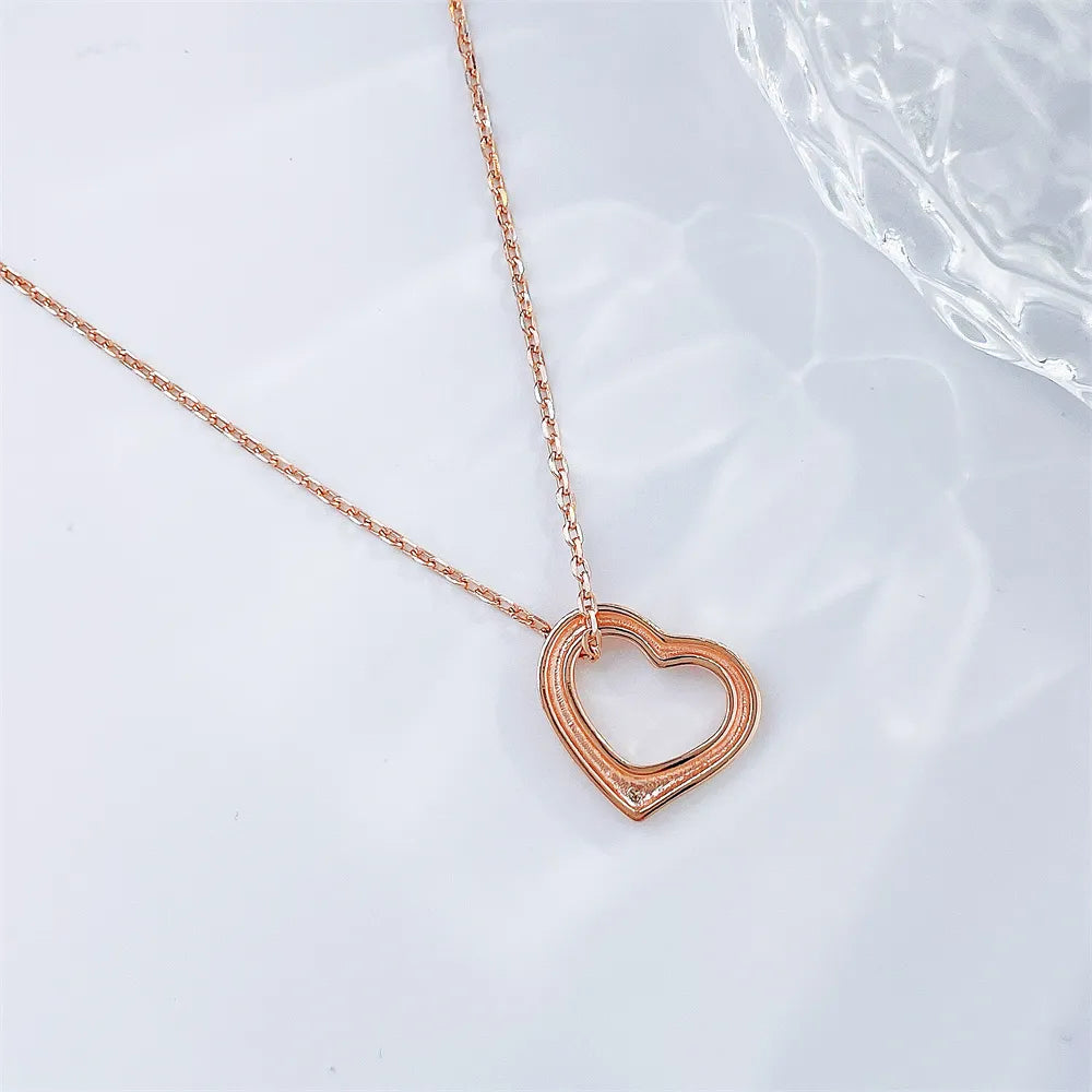 0.01 ct Minimalist Round-Cut Lab-Grown Diamond Necklace in 925 Sterling Silver – APYN0078-S
