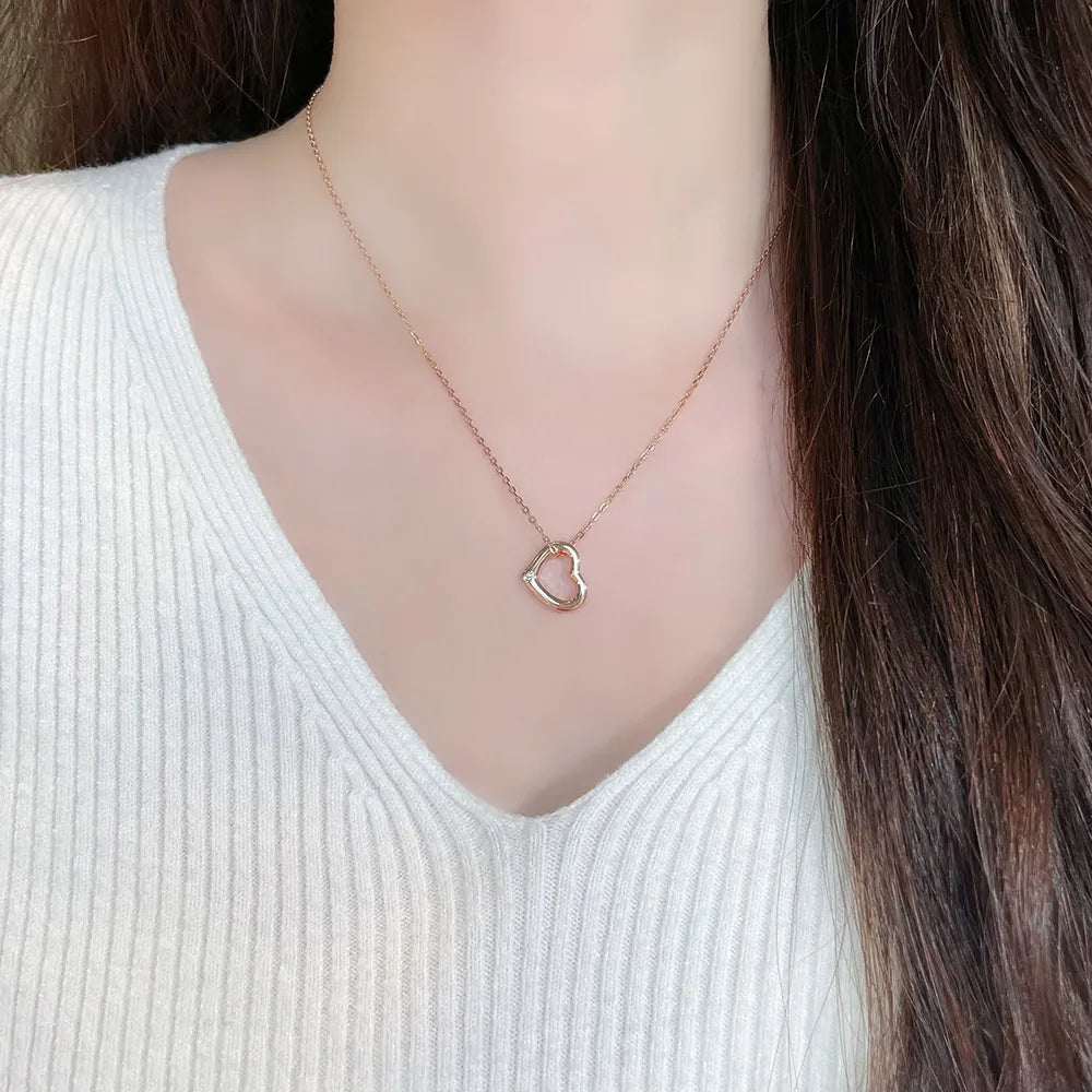 0.01 ct Minimalist Round-Cut Lab-Grown Diamond Necklace in 925 Sterling Silver – APYN0078-S