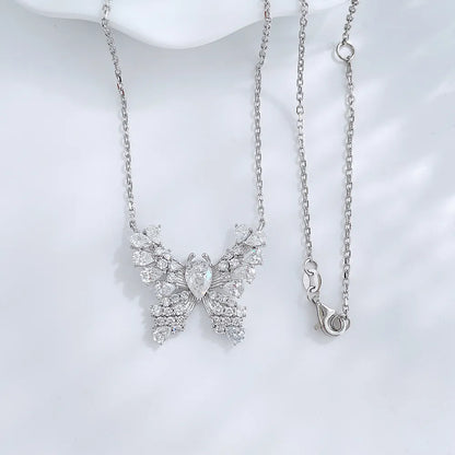 0.61 ct Butterfly Mixed-Cut Lab-Grown Diamond Necklace in PT950 Platinum – APYN0090-PT
