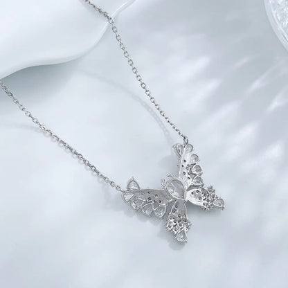 0.61 ct Butterfly Mixed-Cut Lab-Grown Diamond Necklace in PT950 Platinum – APYN0090-PT