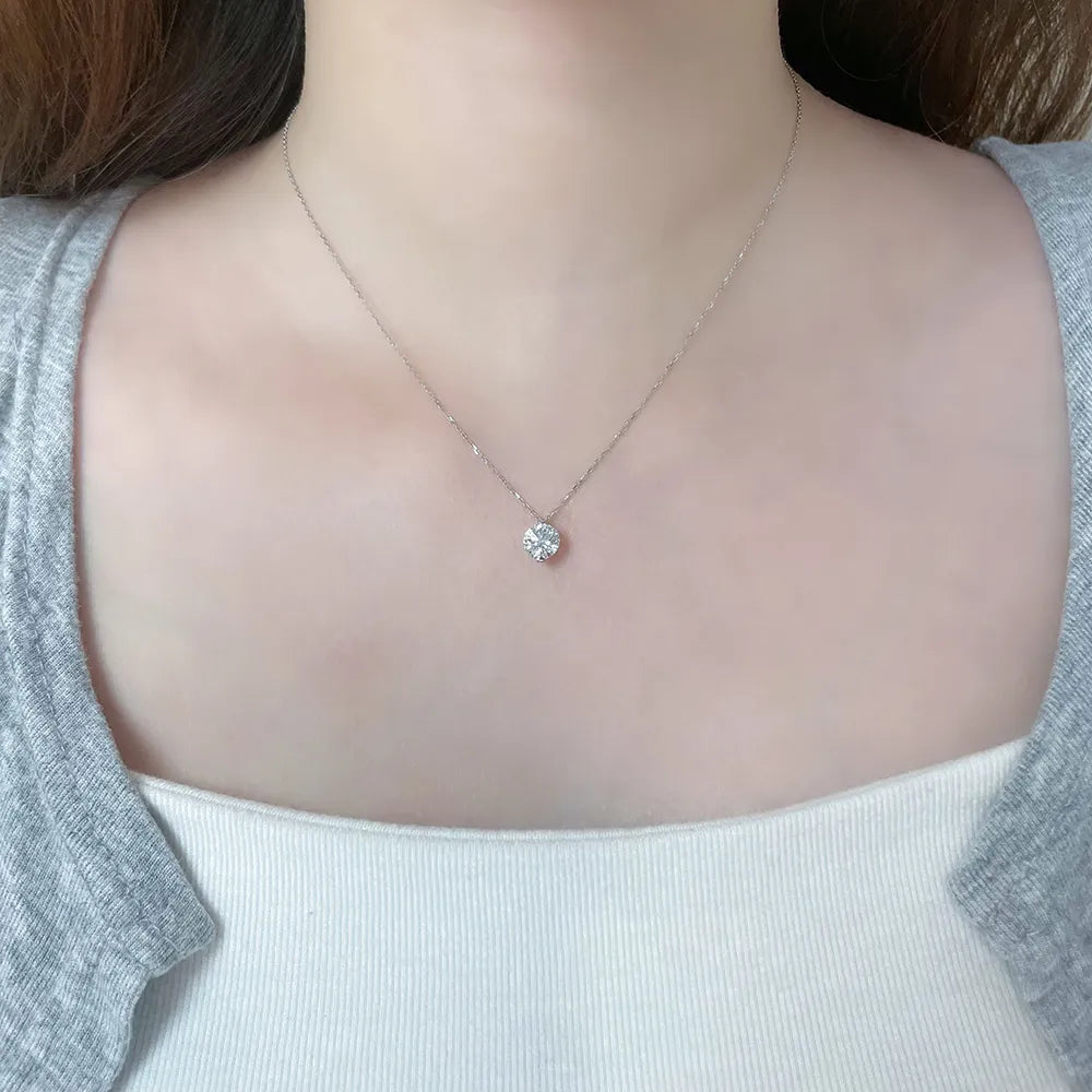 1.06 ct Celestial Adjustable Round-Cut Lab-Grown Diamond Necklace in PT950 Platinum – APYN0100-PT