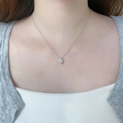 1.06 ct Celestial Adjustable Round-Cut Lab-Grown Diamond Necklace in PT950 Platinum – APYN0100-PT