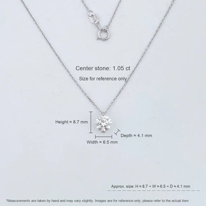 1.06 ct Celestial Adjustable Round-Cut Lab-Grown Diamond Necklace in PT950 Platinum – APYN0100-PT