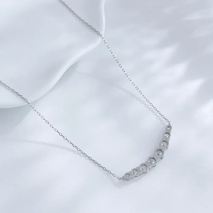 1.1 ctw Round-Cut Lab-Grown Diamond Necklace in 18K White Gold – APYN0104-W