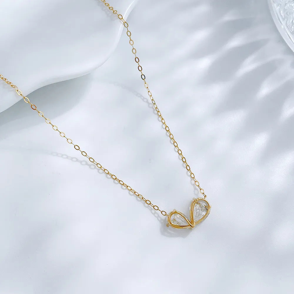 0.79 ct Minimalist Adjustable Round-Cut Lab-Grown Diamond Necklace in 18K Yellow Gold – APYN0123-Y
