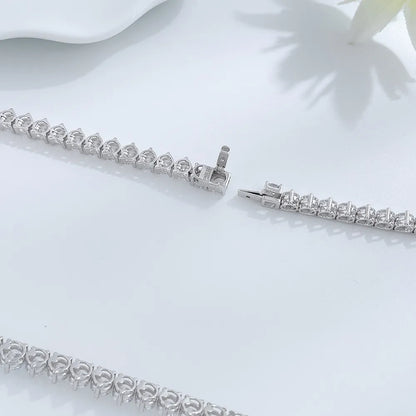 21.94 ctw Celestial Pear-Cut Lab-Grown Diamond Necklace in 18K White Gold – APYN0128-W