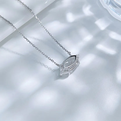 3.12 ct Celestial Adjustable Marquise-Cut Lab-Grown Diamond Necklace in PT950 Platinum