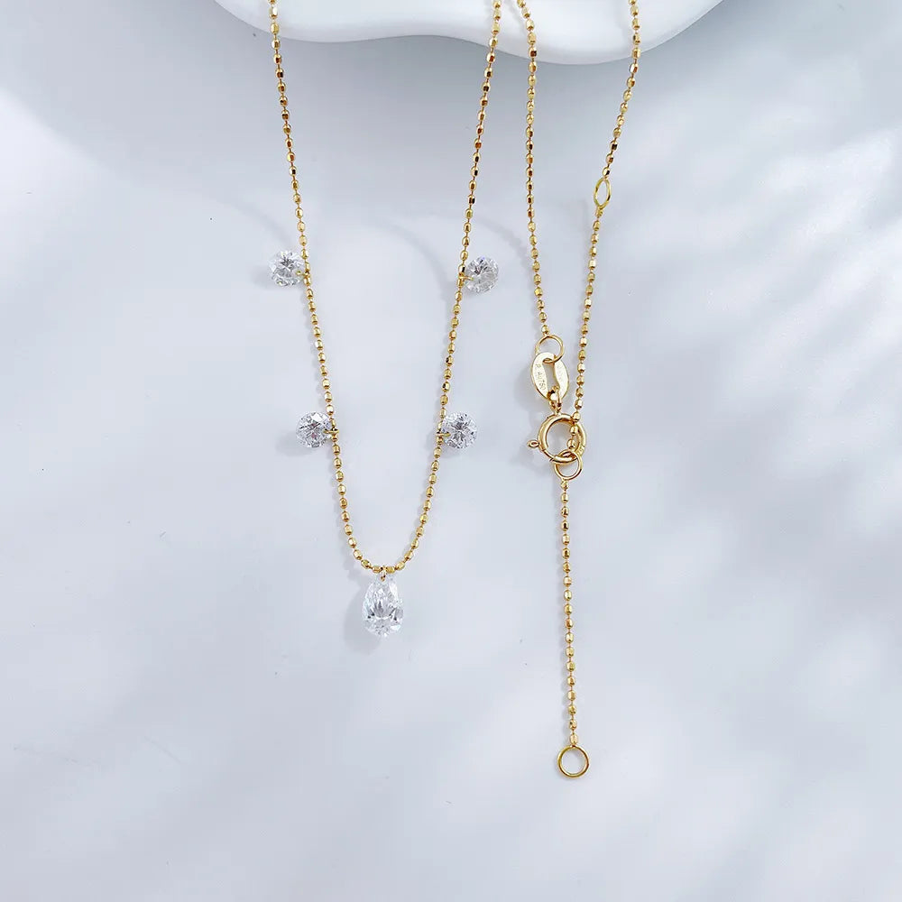 0.34 ct Celestial Stackable Round-Cut Lab-Grown Diamond Necklace in 18K Yellow Gold – APYN0135-Y