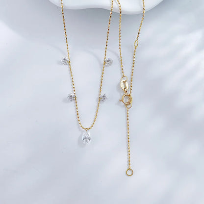 0.34 ct Celestial Stackable Round-Cut Lab-Grown Diamond Necklace in 18K Yellow Gold – APYN0135-Y