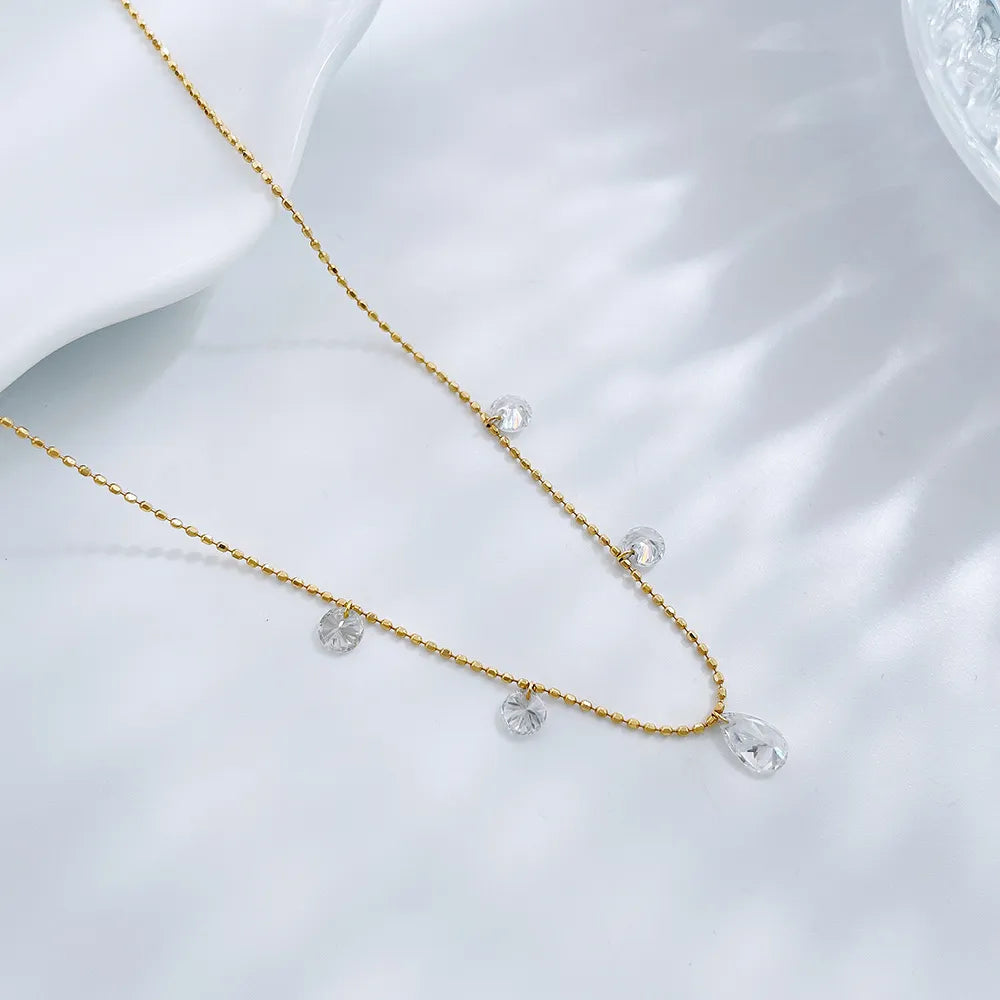 0.34 ct Celestial Stackable Round-Cut Lab-Grown Diamond Necklace in 18K Yellow Gold – APYN0135-Y