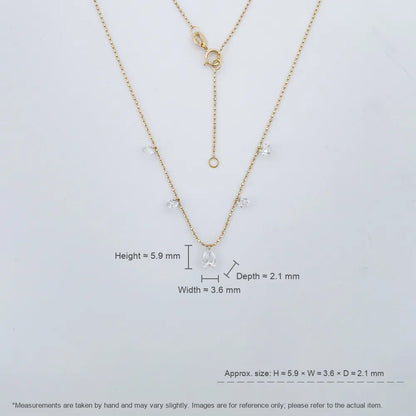 0.34 ct Celestial Stackable Round-Cut Lab-Grown Diamond Necklace in 18K Yellow Gold – APYN0135-Y