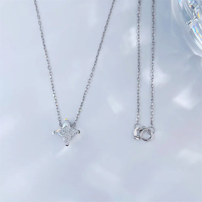 1.28 ct Celestial Pear-Cut Lab-Grown Diamond Necklace in 18K White Gold – APYN0137-W