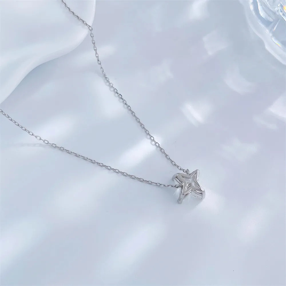 1.28 ct Celestial Pear-Cut Lab-Grown Diamond Necklace in 18K White Gold – APYN0137-W