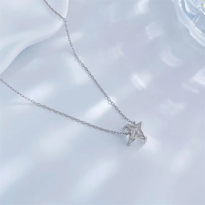 1.28 ct Celestial Pear-Cut Lab-Grown Diamond Necklace in 18K White Gold – APYN0137-W