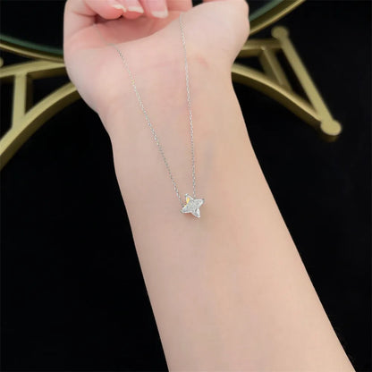 1.28 ct Celestial Pear-Cut Lab-Grown Diamond Necklace in 18K White Gold – APYN0137-W
