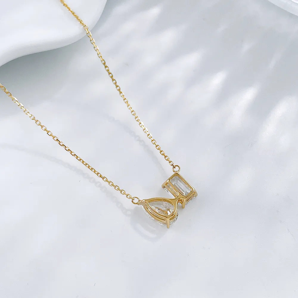 2.15 ctw Adjustable Mixed-Cut Lab-Grown Diamond Necklace in 18K Yellow Gold – APYN0141-Y