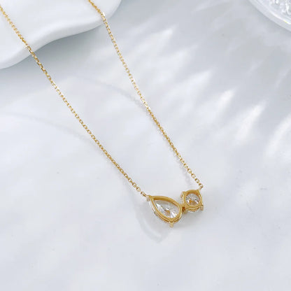 1.08 ct Adjustable Mixed-Cut Lab-Grown Diamond Necklace in 18K Yellow Gold – APYN0142-Y