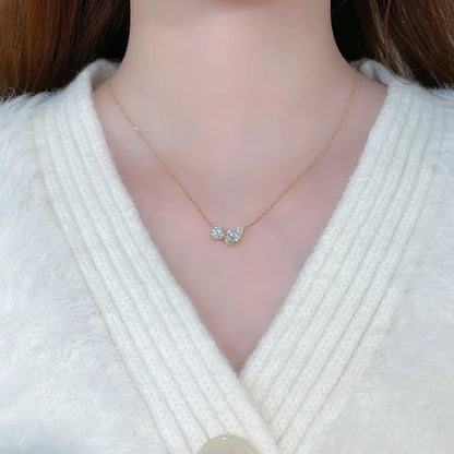 1.08 ct Adjustable Mixed-Cut Lab-Grown Diamond Necklace in 18K Yellow Gold – APYN0142-Y