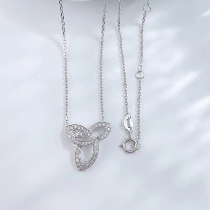 0.05 ct Celestial Adjustable Round-Cut Lab-Grown Diamond Necklace in PT950 Platinum – APYN0144-PT
