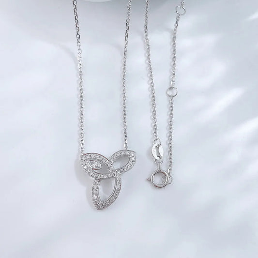 0.05 ct Celestial Adjustable Round-Cut Lab-Grown Diamond Necklace in PT950 Platinum – APYN0144-PT