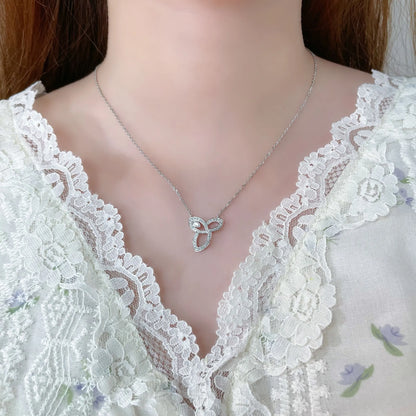0.05 ct Celestial Adjustable Round-Cut Lab-Grown Diamond Necklace in PT950 Platinum – APYN0144-PT