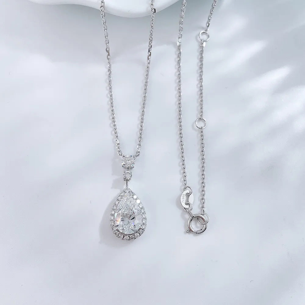 1.52 ct Celestial Adjustable Pear-Cut Lab-Grown Diamond Necklace in PT950 Platinum – APYN0145-PT